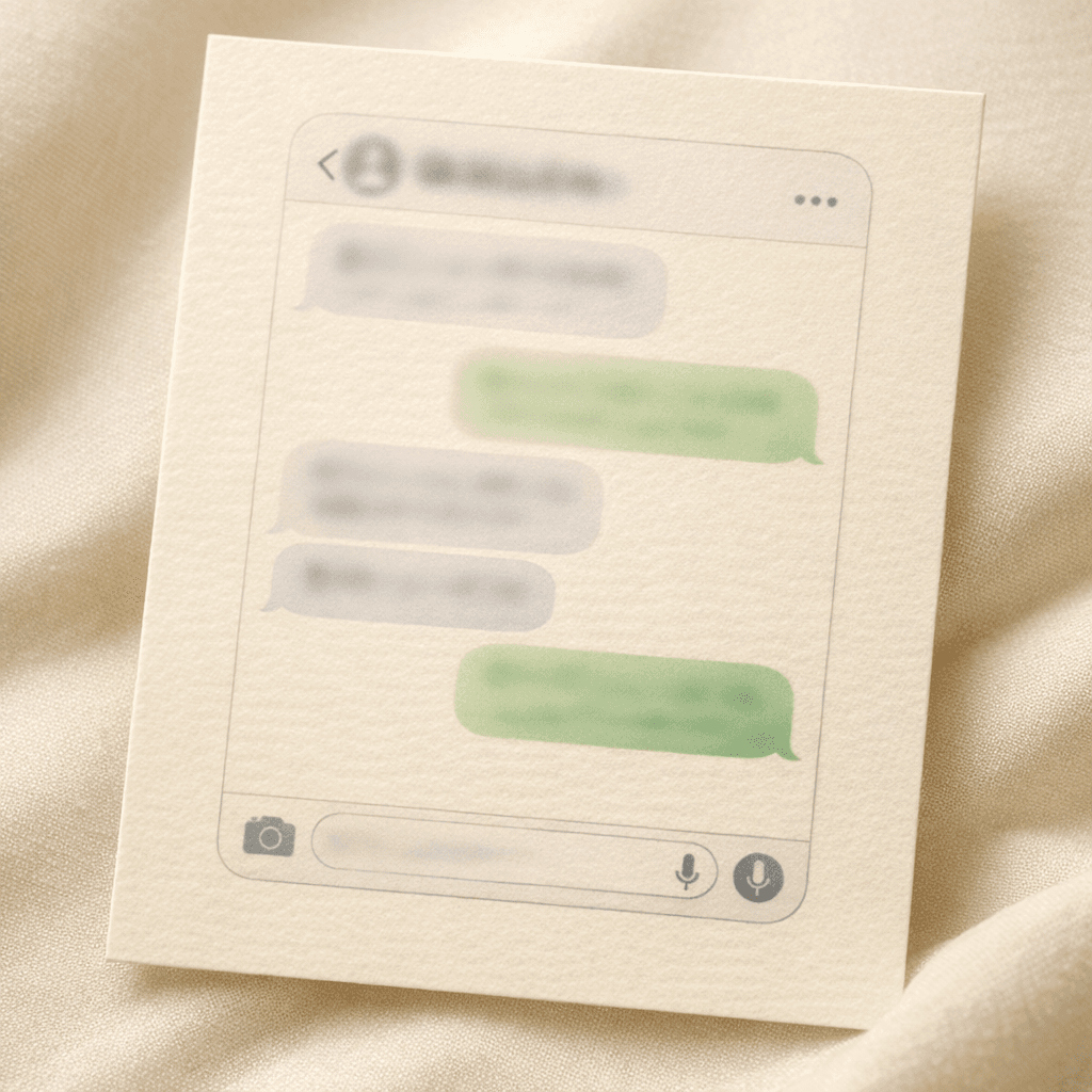 Vintage Screenshot of the Last Message You Ignored