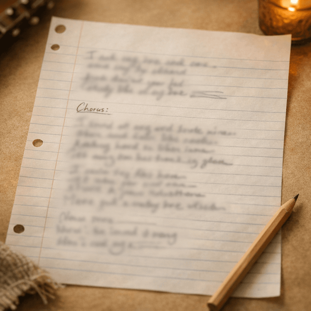 Formal Apology in Song (Lyrics Only)