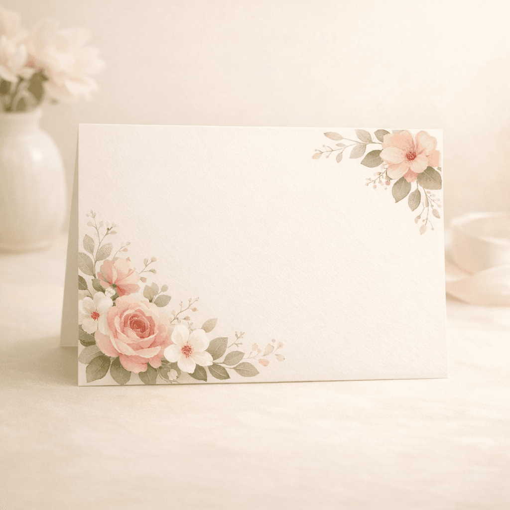 Blank Farewell Card with Pre-Written Generic Sentiments