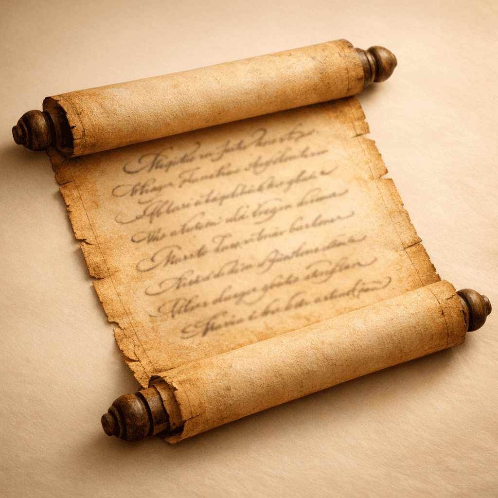 Handwritten Apology on Aged Parchment